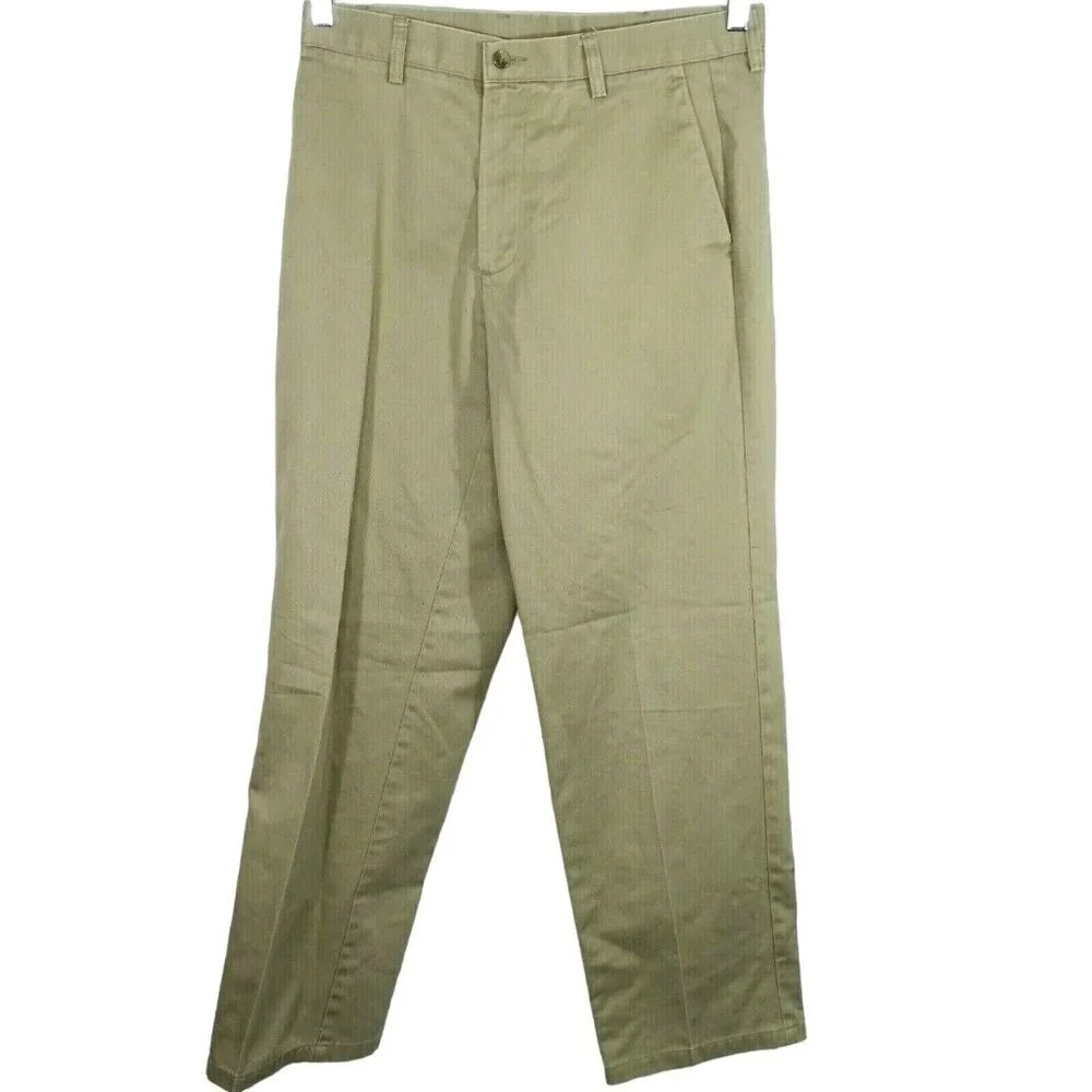 Dockers Khaki Pants Uniform School Work Men Size 32 x 32 Tan